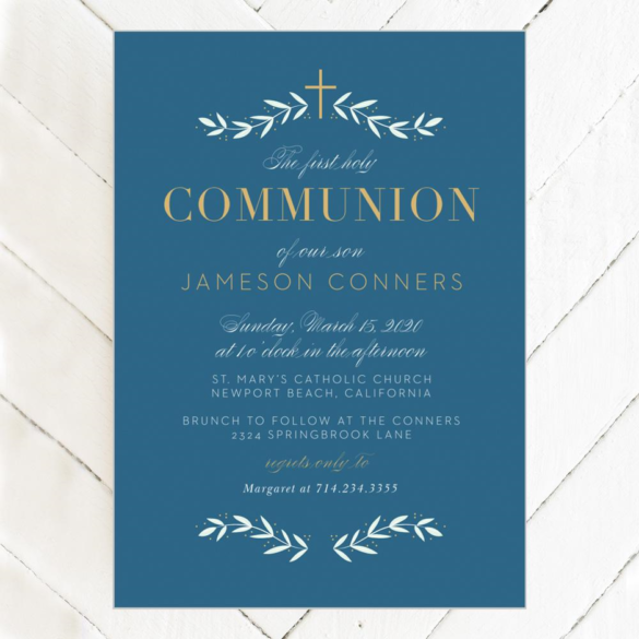 First Communion Invitations - All You need to know - Pope Web - Vatican ...